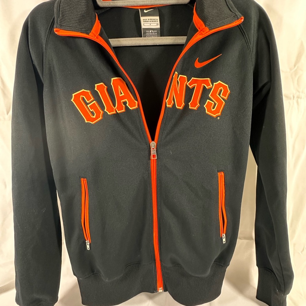 Nike Black and Orange Sports Jacket